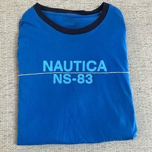 Men’s Nautica Blue Short Sleeve Shirt